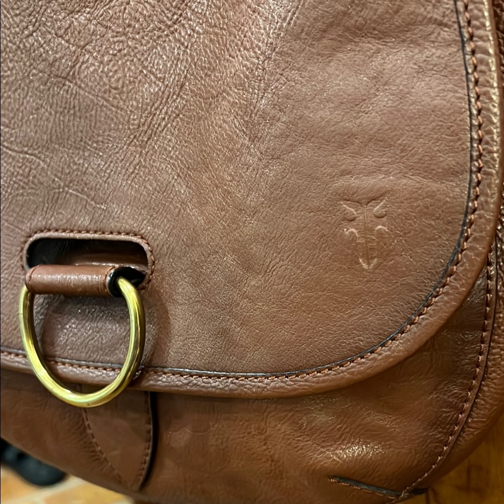 Frye Brown brown leather Women's crossbody Bag - Picture 4 of 10